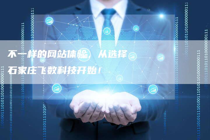 不一样的网站体验，从选择石家庄飞数科技开始！