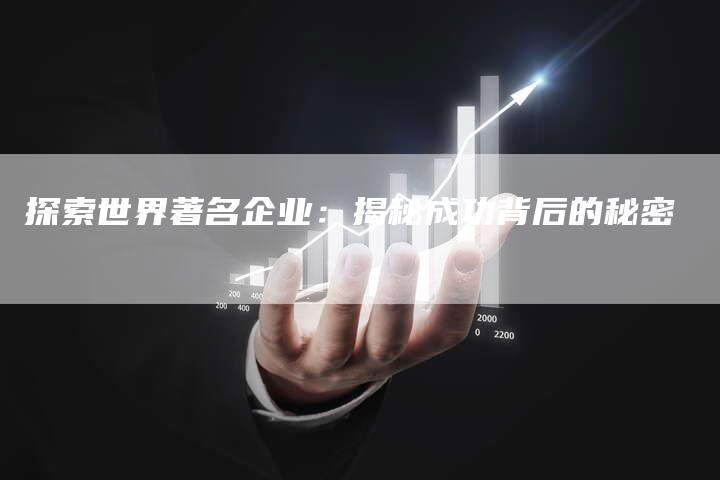 探索世界著名企业：揭秘成功背后的秘密