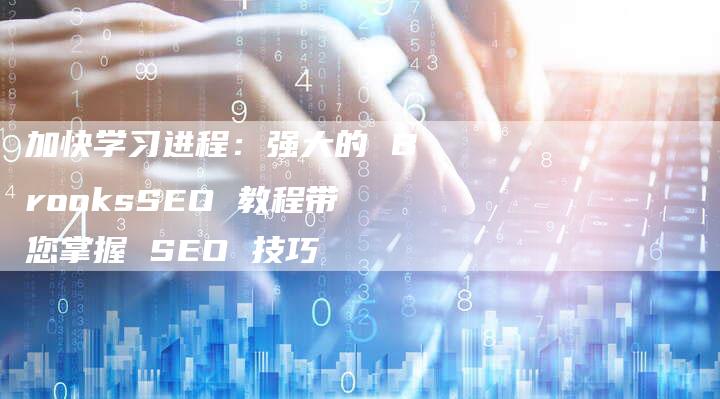 加快学习进程：强大的 BrooksSEO 教程带您掌握 SEO 技巧