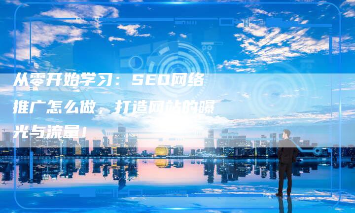 从零开始学习：SEO网络推广怎么做，打造网站的曝光与流量！
