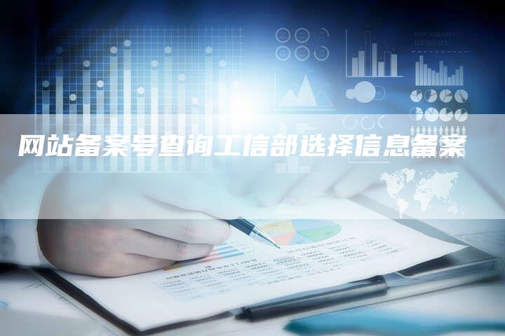 网站备案号查询工信部选择信息备案