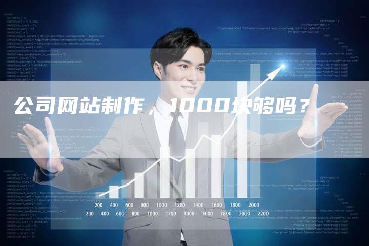 公司网站制作，1000块够吗？