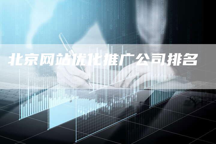 北京网站优化推广公司排名